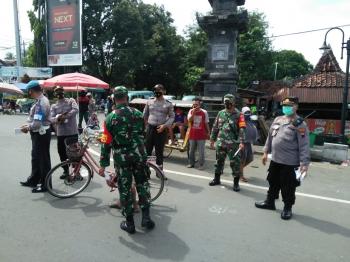 Operasi Yustisi, Koramil Borobudur Ajak Masyarakat Disiplin Prokes